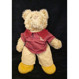 Vintage Build A Bear Golfer Teddy Bear